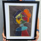 Abstract Face No 2 - ORIGINAL 12x17” FRAMED