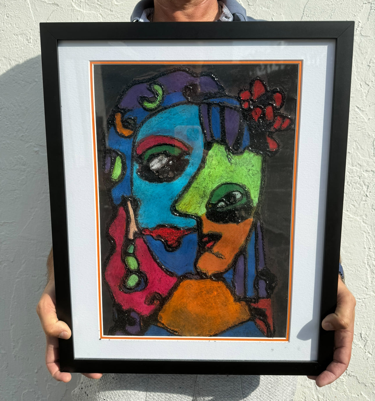 Abstract Face No 1 - ORIGINAL 12x17” FRAMED