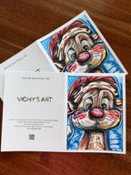 Santa Deer - Greeting cards (set of 10)