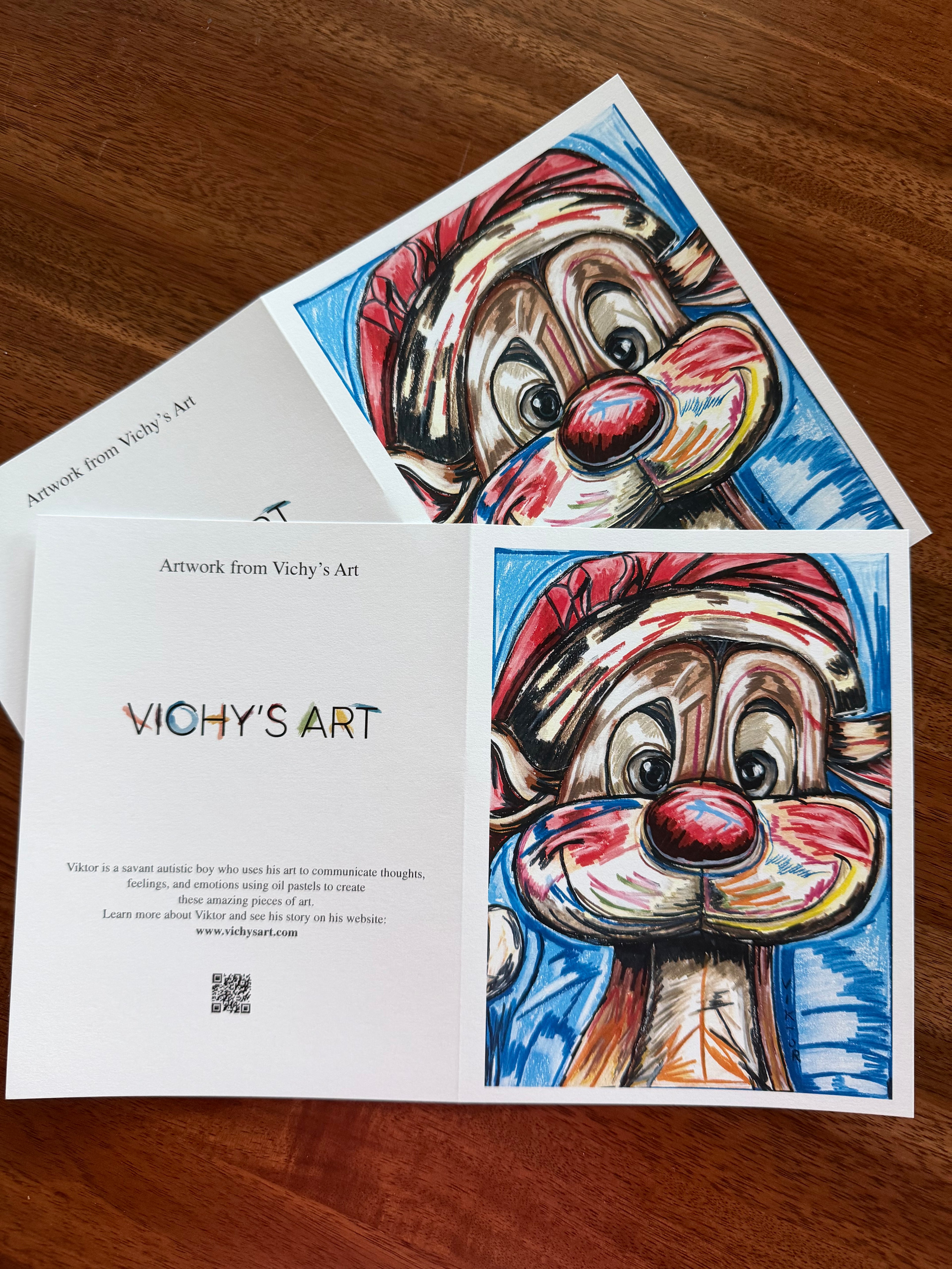 Santa Deer - Greeting cards (set of 10)