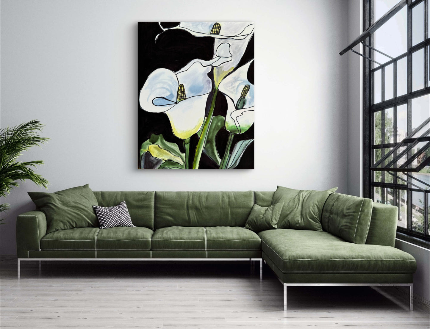 White Calla Lillies - Art Prints