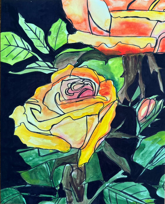 Yellow Roses - Art Prints