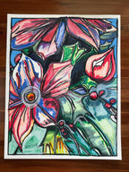 Holiday Arrangement - ORIGINAL OIL PASTEL ARTWORK - 19x24"(video attached)