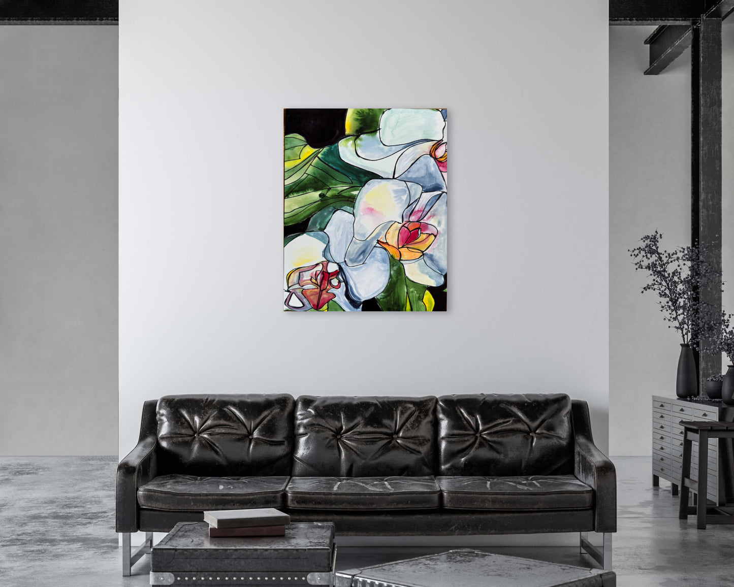 White orchid - Art Prints