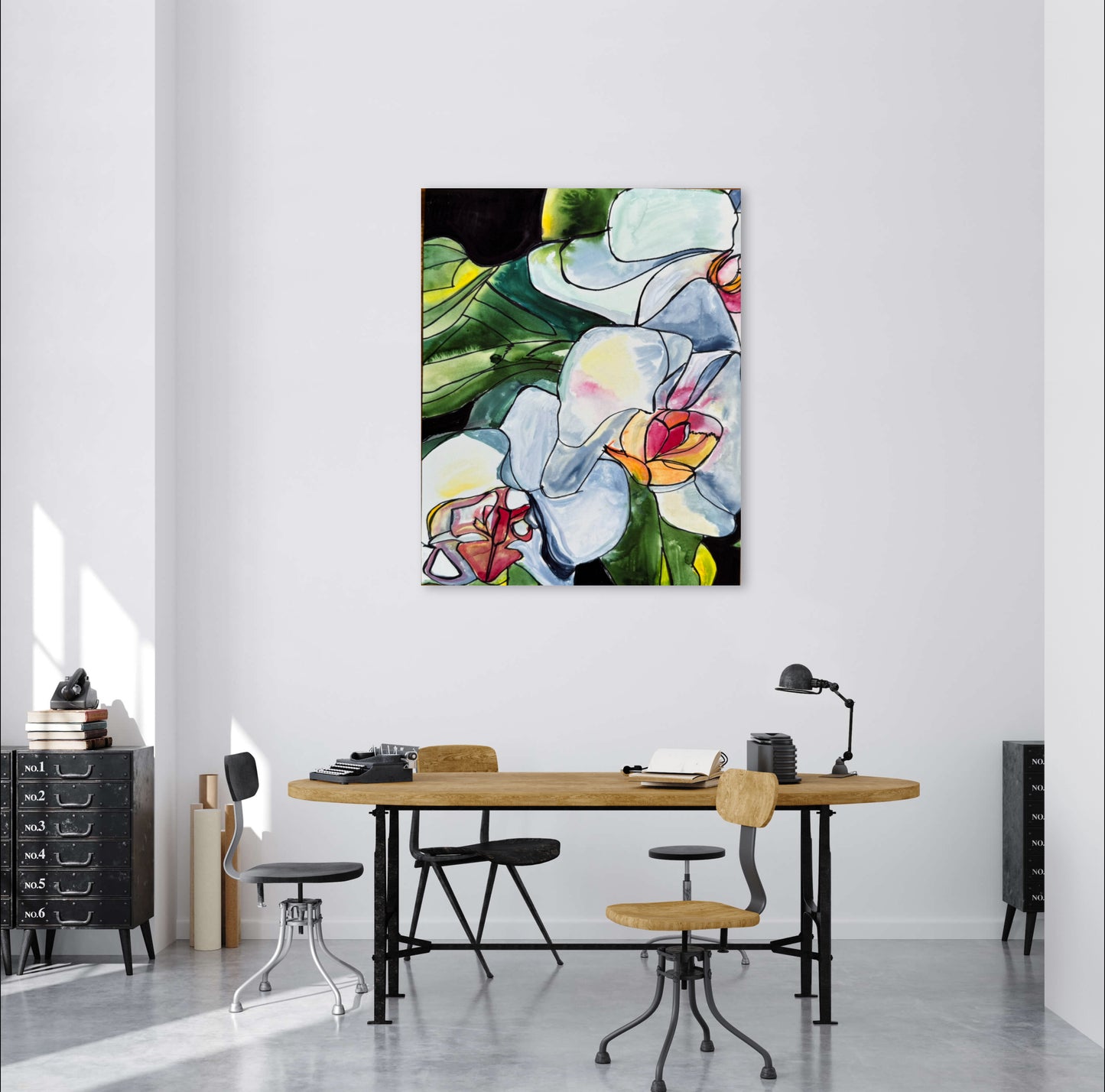 White orchid - Art Prints