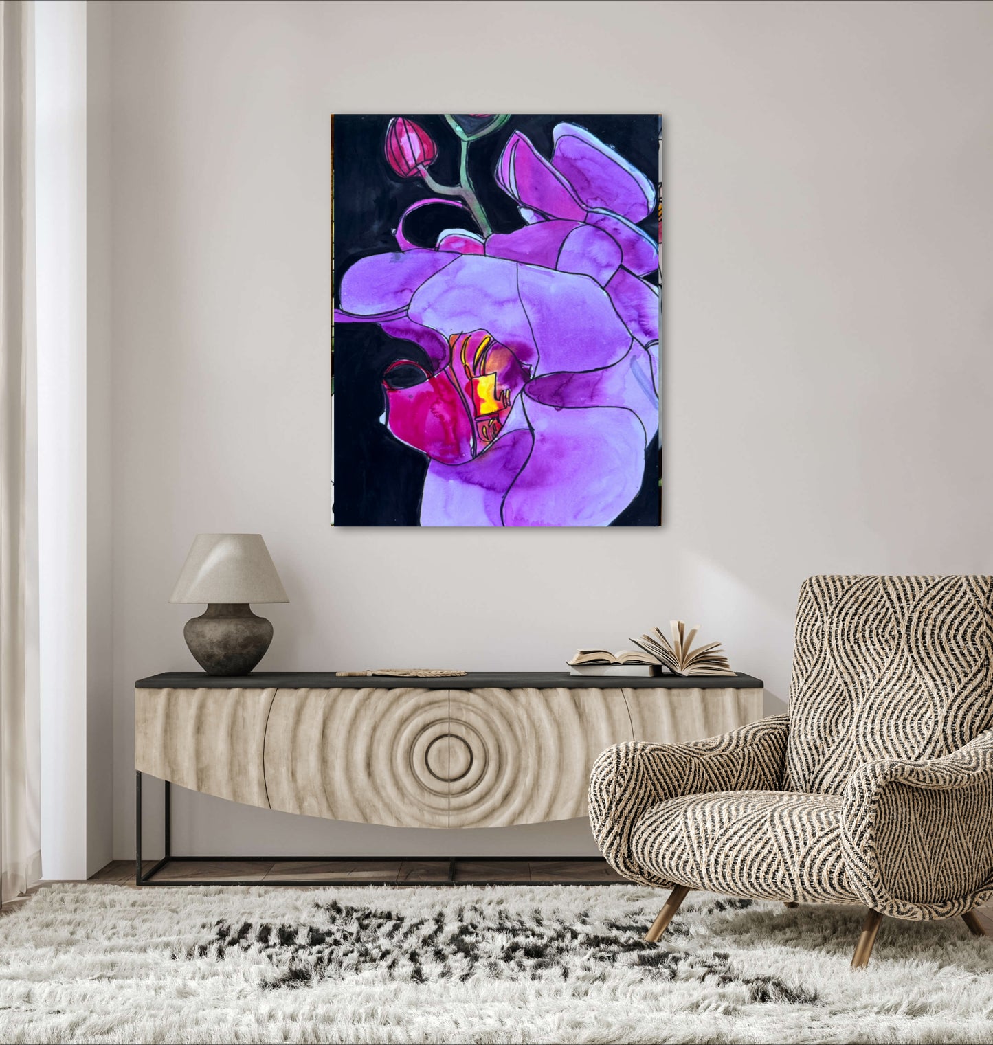 Pink orchid - Art Prints