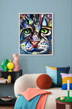 Green Eyes Cat - Art Prints