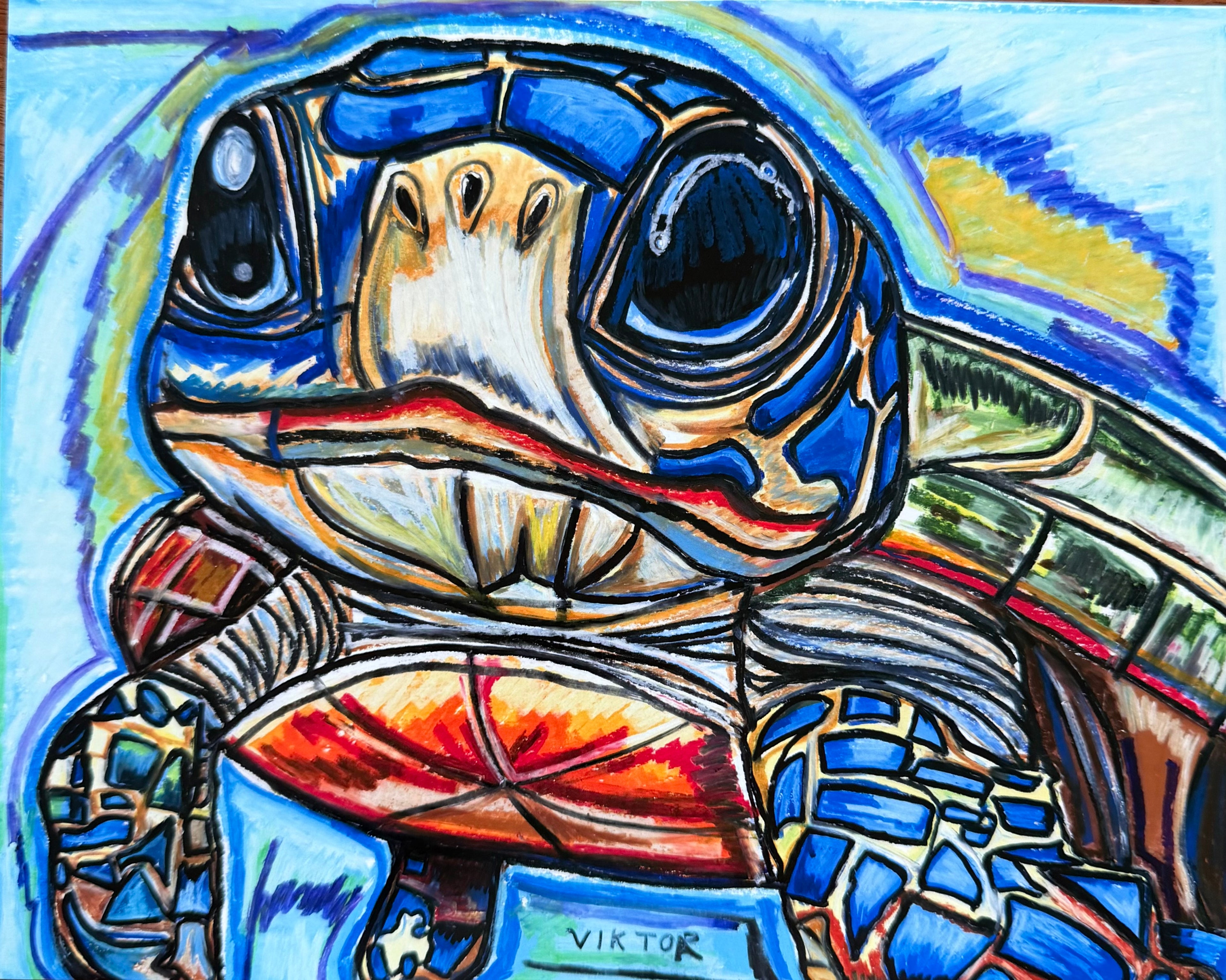 Baby Sea Turtle - Art Prints (landscape)