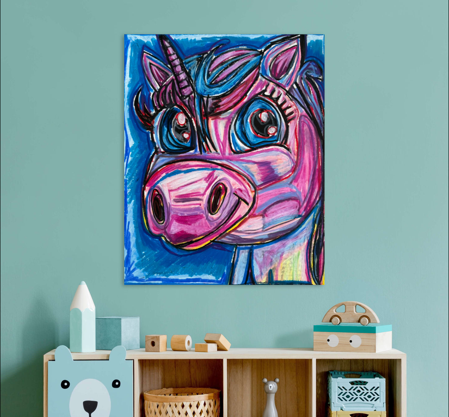 The Colorful Unicorn - Art Prints