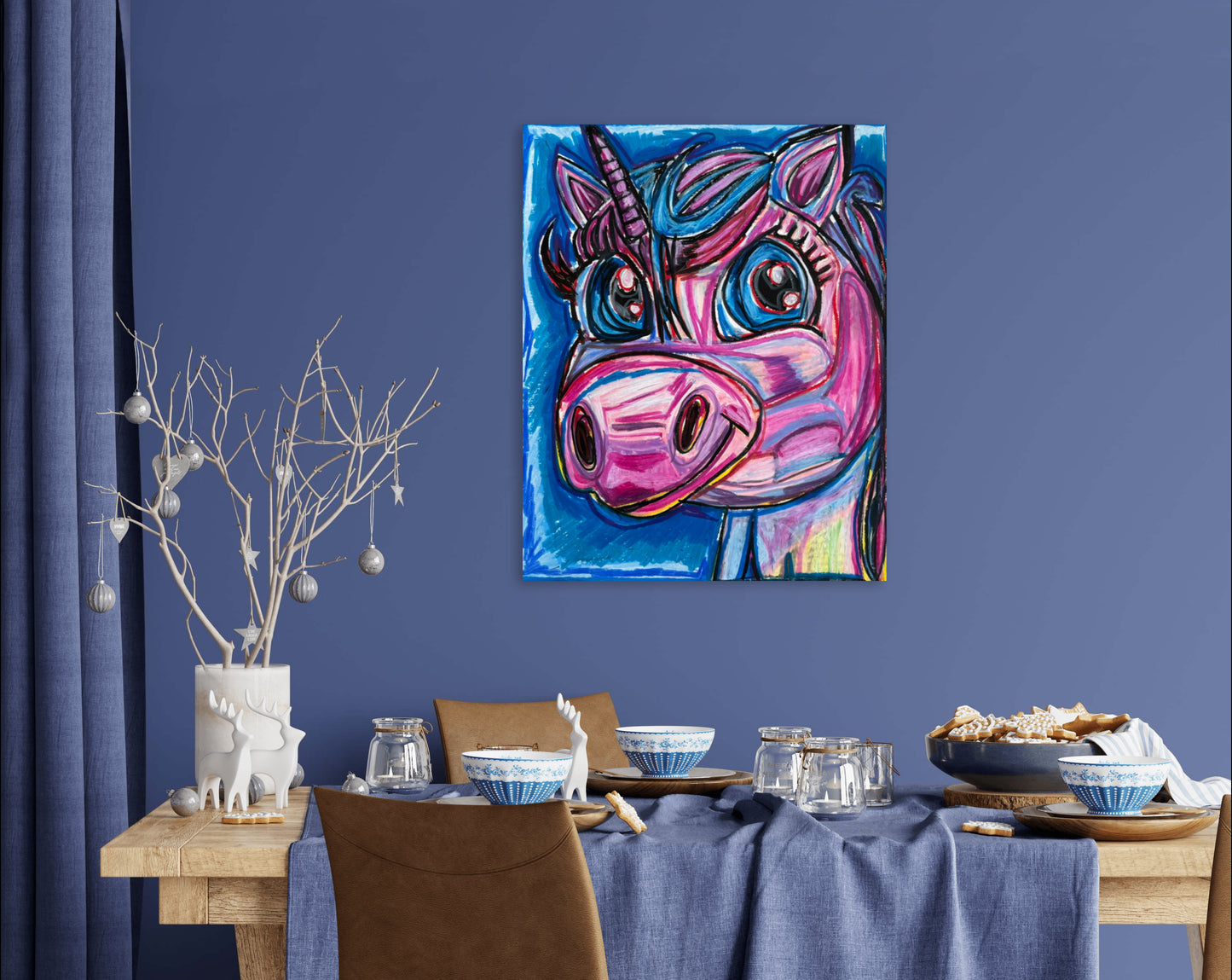 The Colorful Unicorn - Art Prints