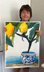 Mediterranean Morning - ORIGINAL 22x30” (video attached)