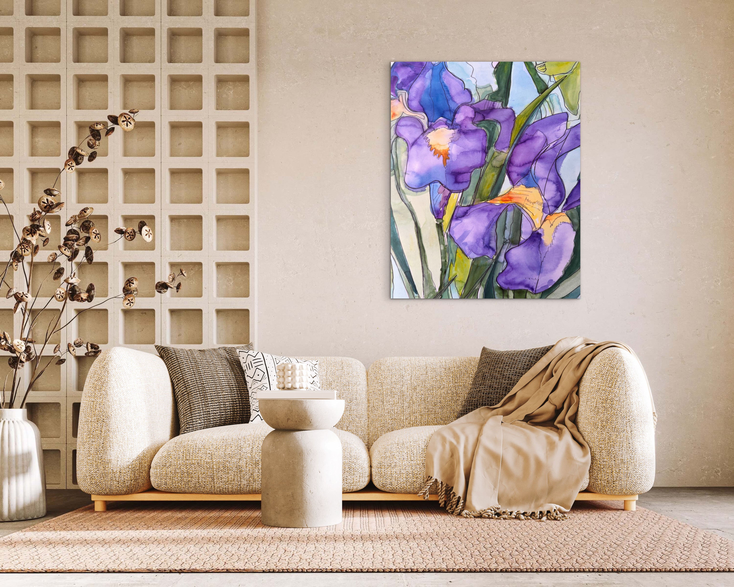 Purple Iris - Art Prints