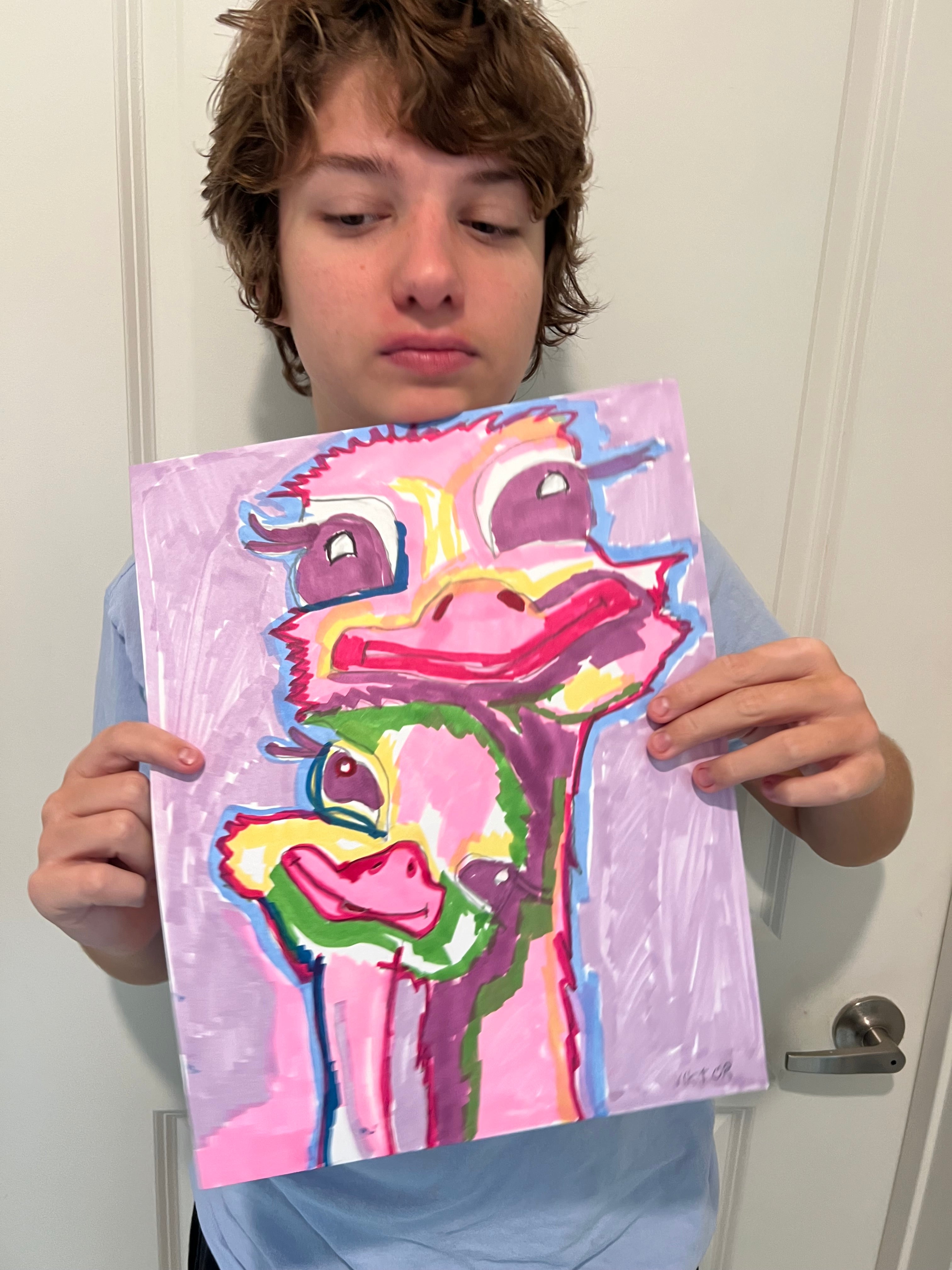 Susie and Sally, Ostrich Duo - Art Prints