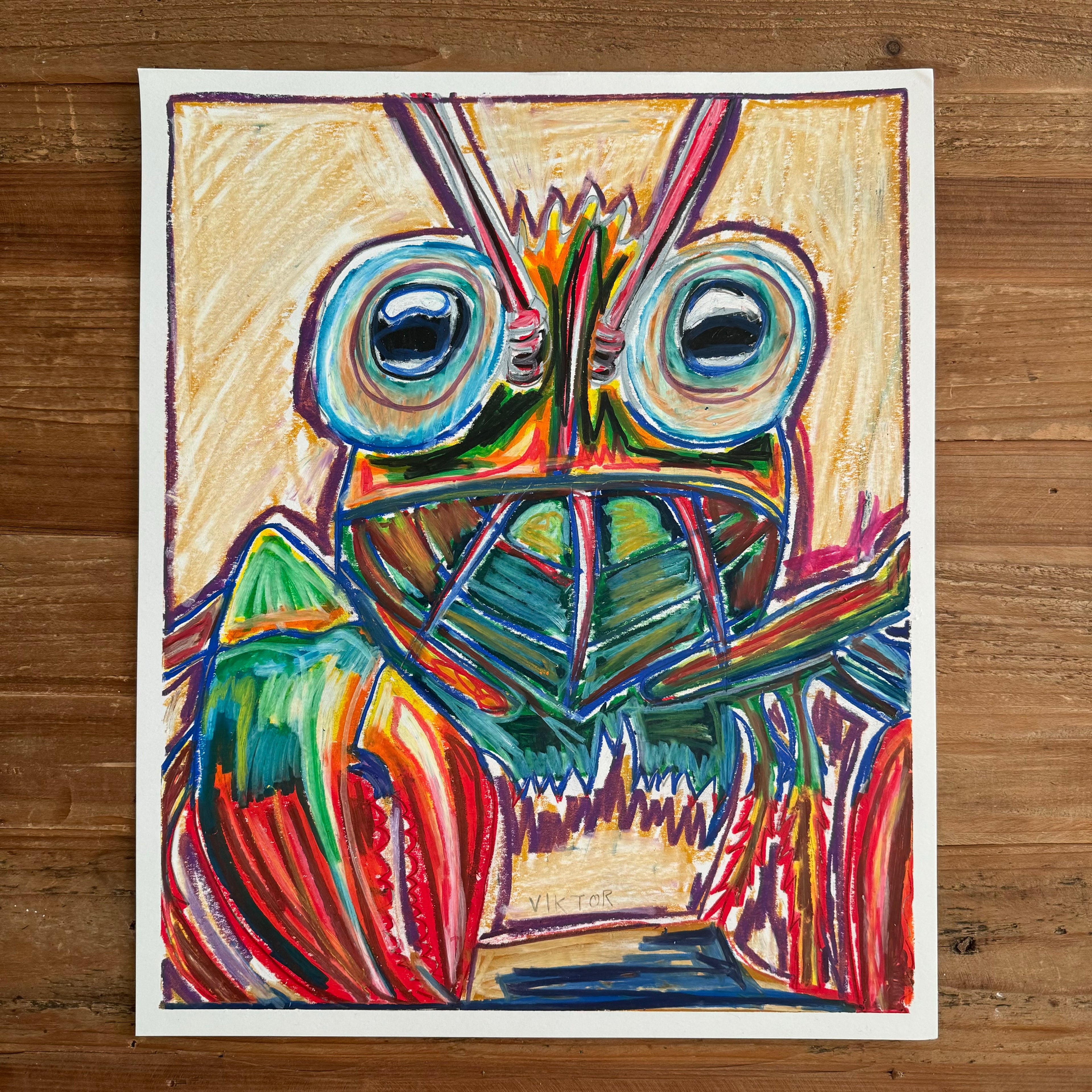Green Crab - ORIGINAL  14x17”