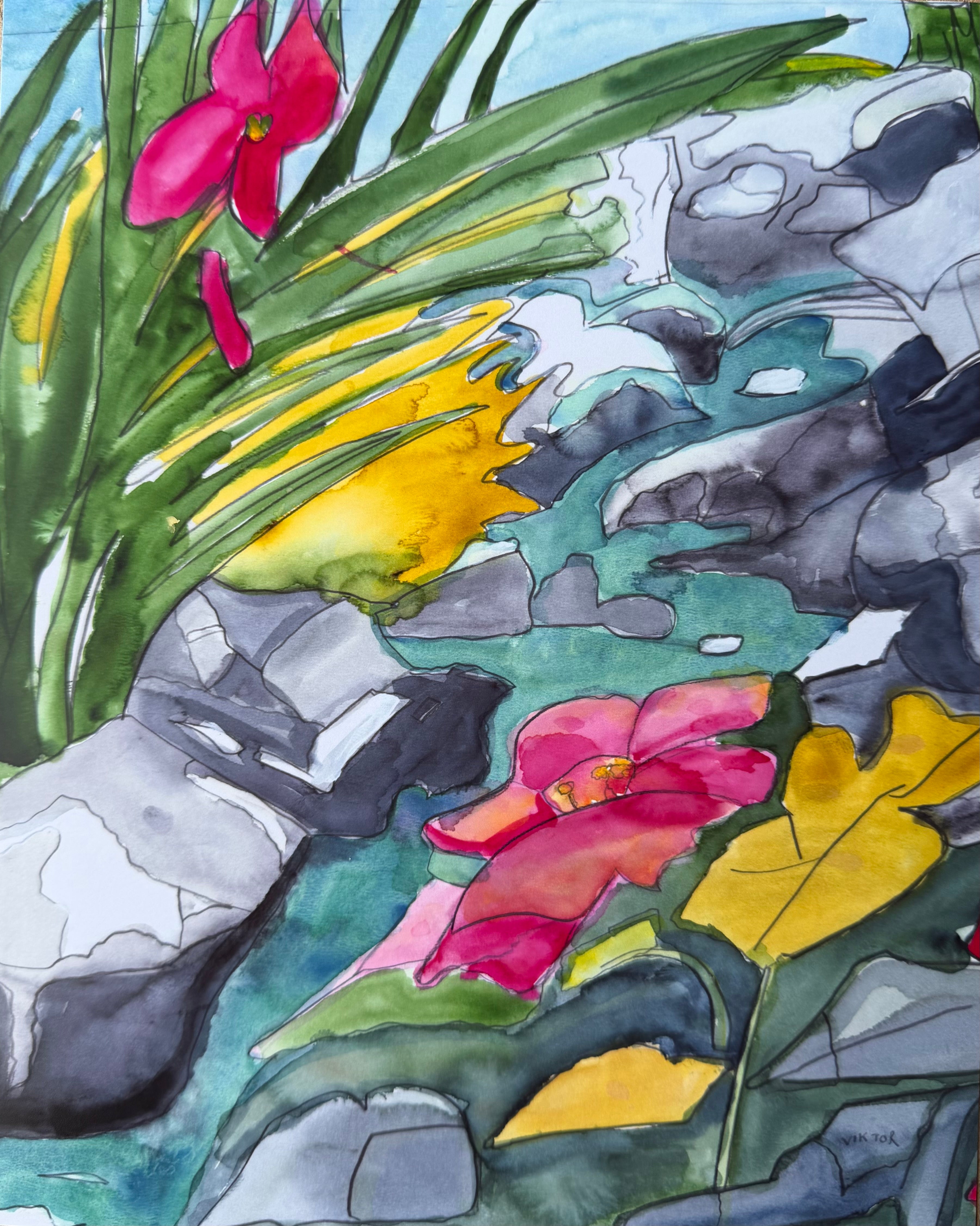 Mountain Stream - Art Prints