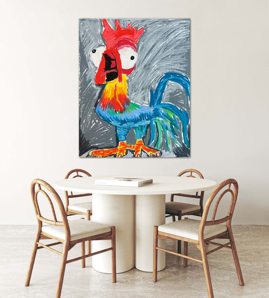 The Angry Rooster  - fine prints and canvas prints in more size