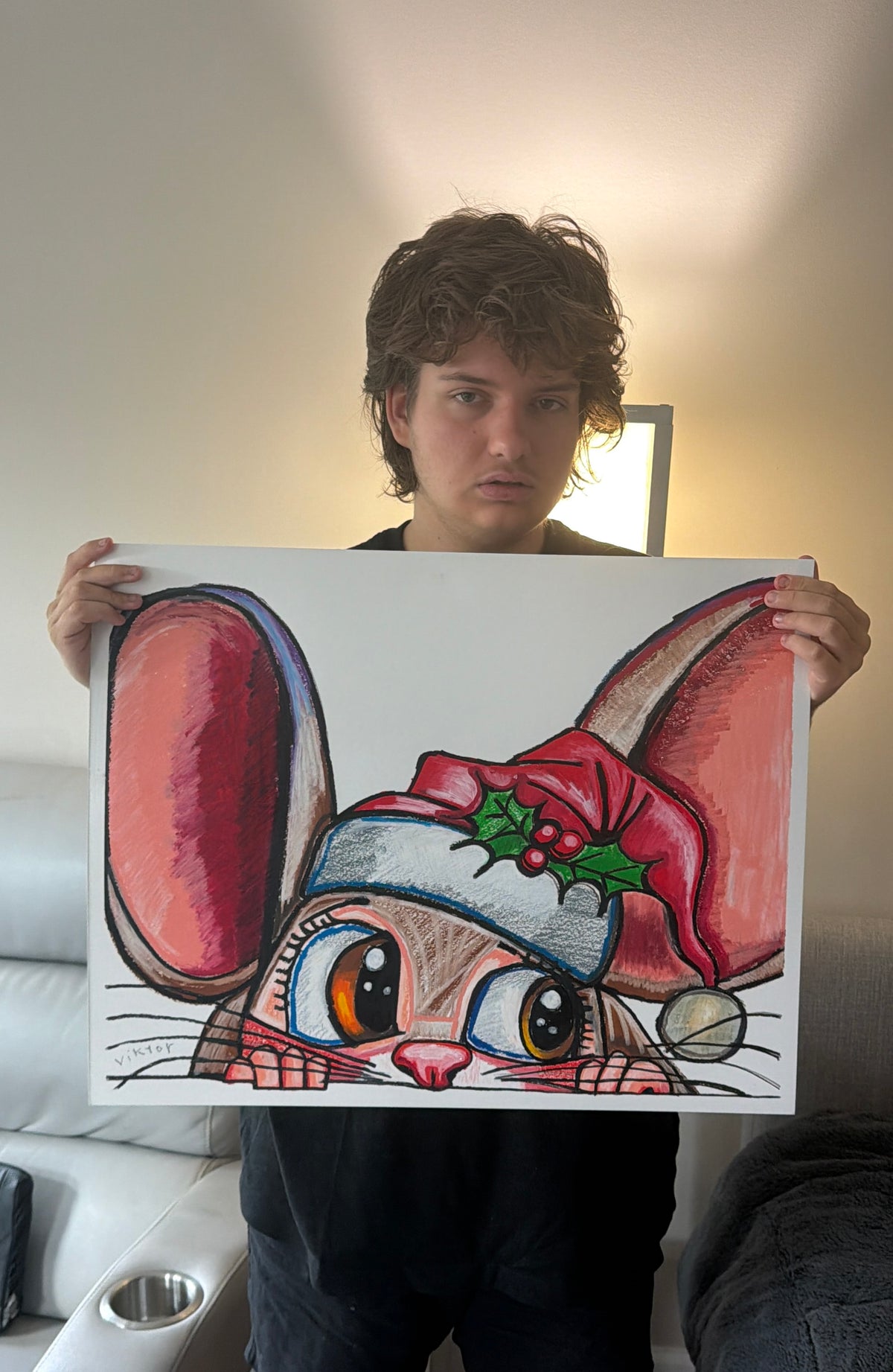 Holly Hopper - ORIGINAL OIL PASTEL ARTWORK - 24x19" (video attached)