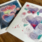 Love is in the air  - Greeting cards set of 8 cards