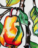 Vibrant Pear Delight - Art Prints