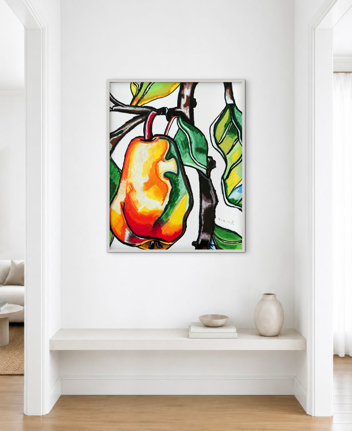 Vibrant Pear Delight - Art Prints