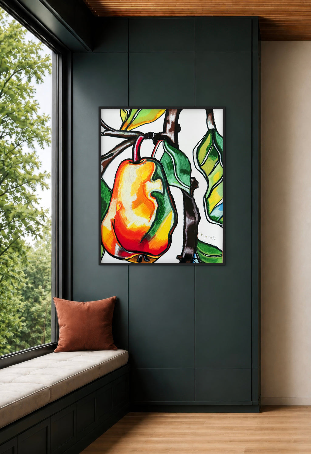 Vibrant Pear Delight - Art Prints