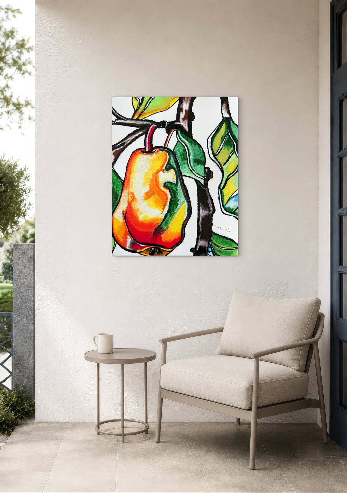 Vibrant Pear Delight - Art Prints
