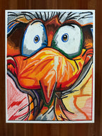 Ginger Snap - ORIGINAL OIL PASTEL ARTWORK - 22x30" (see the video)