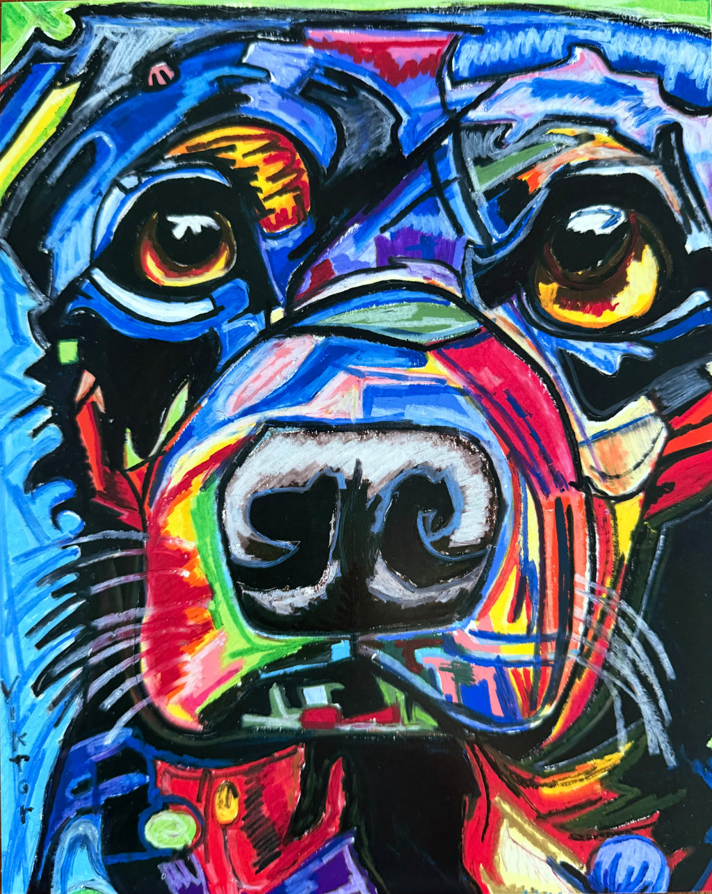 Ivory Black Labrador - Art Prints