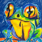 The Blue Frog - Art Prints