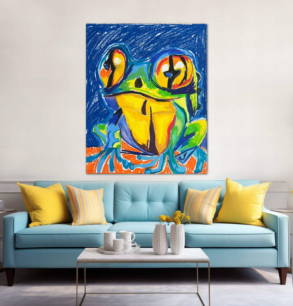 The Blue Frog - Art Prints