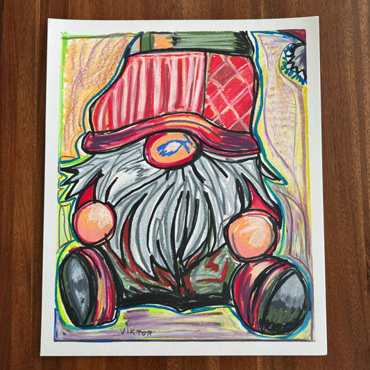 The Gnome - ORIGINAL  14x17”