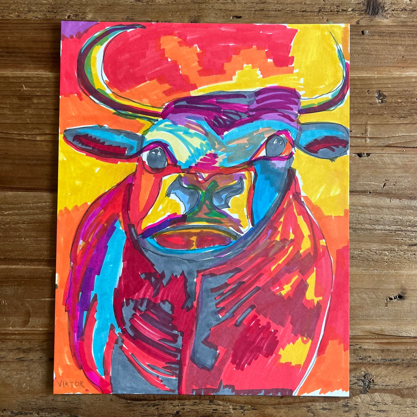 The Bull - ORIGINAL 11x14”