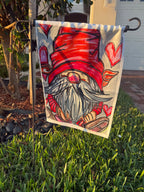 Valentine's Gnome - Garden flag - Vichy's Art