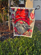 Valentine's Gnome - Garden flag - Vichy's Art