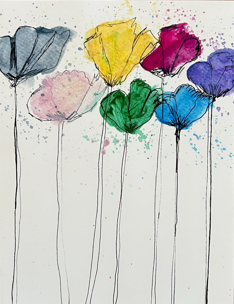 7 flowers - Art Prints