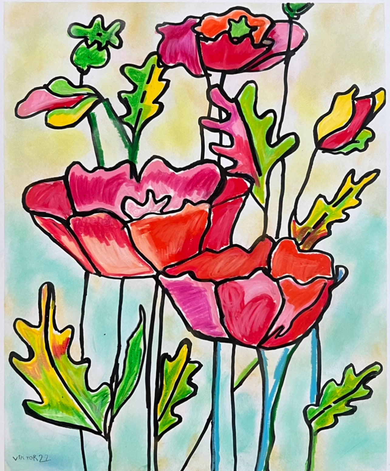 Poppy flower - Art Prints