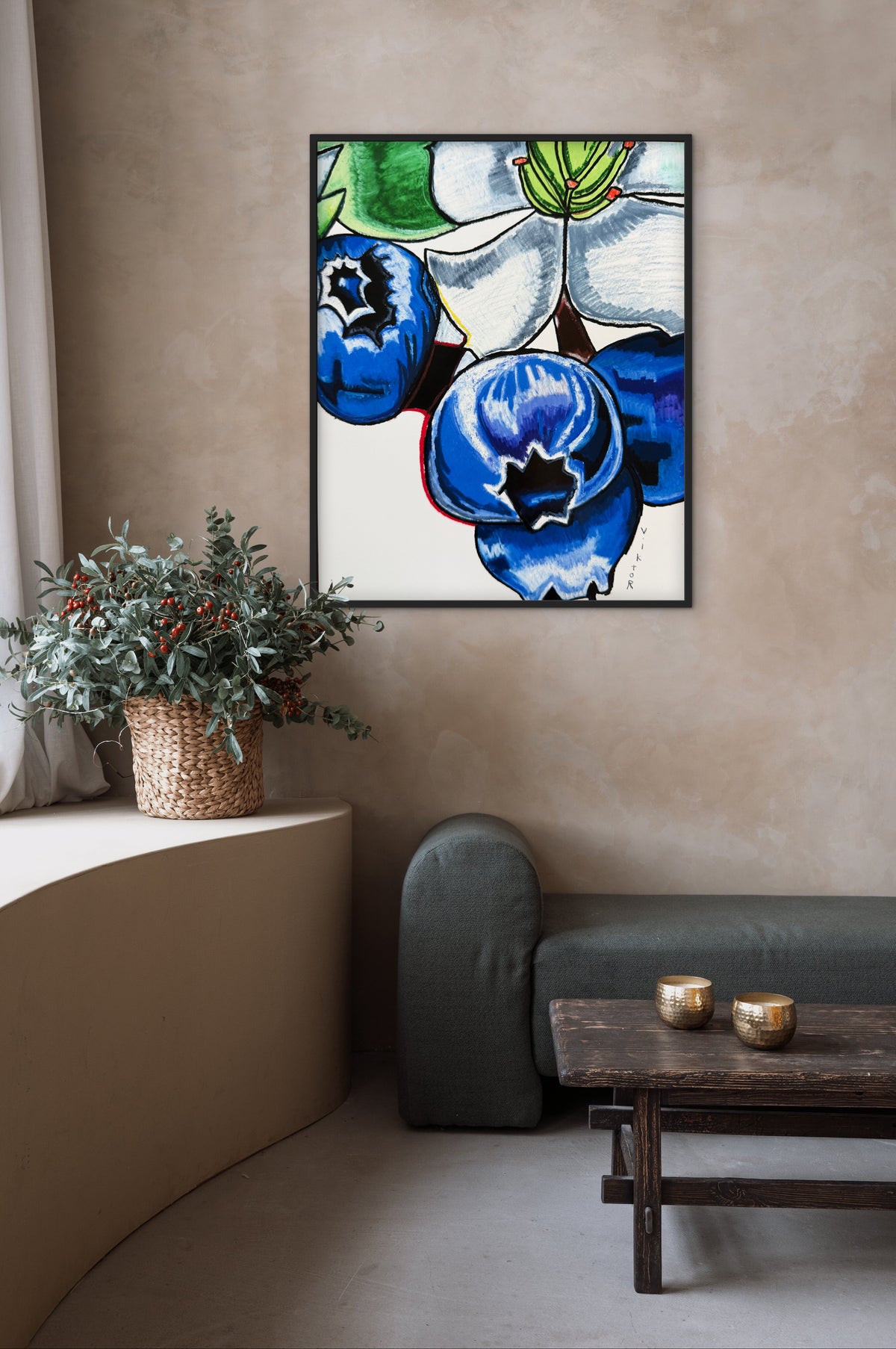 Blueberries - Art Prints