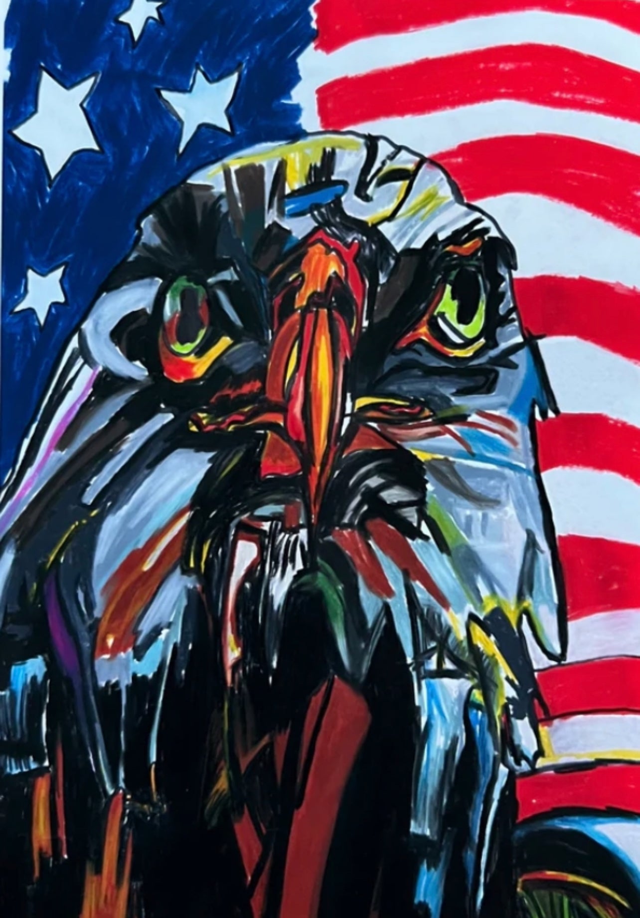 Bald Eagle  - fine prints of original artwork - Vichy's Art