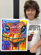 Cornelius The Snake - ORIGINAL  14x17” (video attached)