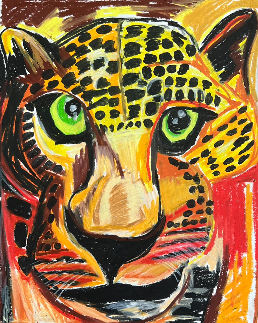 The Yellow Leopard - fine prints and canvas prints in more size