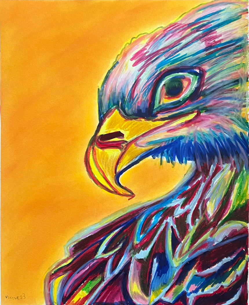 Colorful Eagle  - fine prints of original artwork