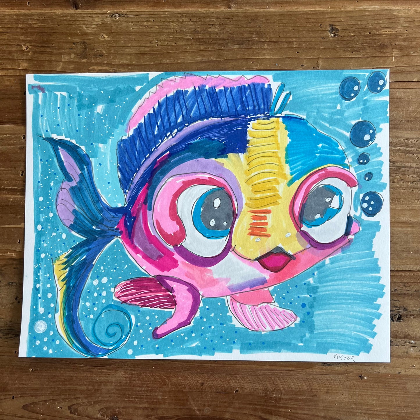 Baby Fish - ORIGINAL 11x14”