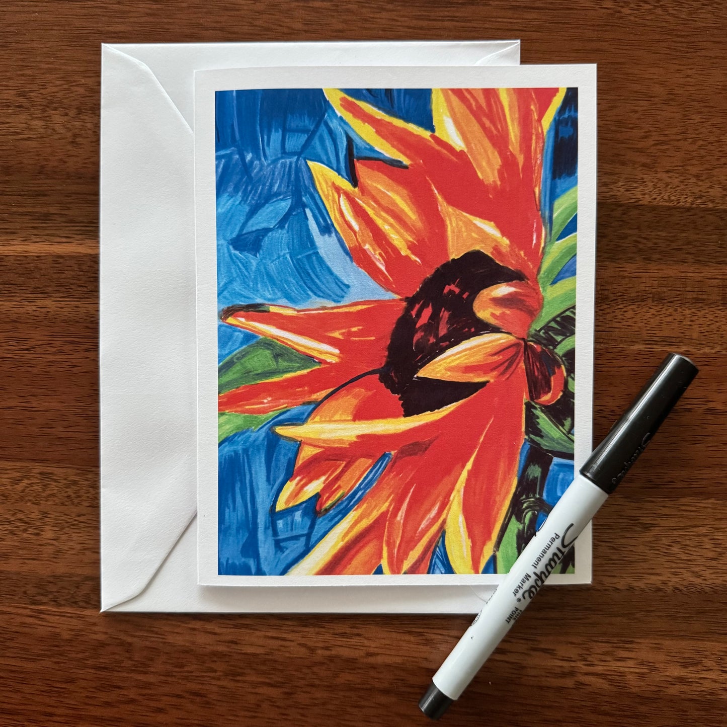 Sunflower My Love - Greeting card in size 6.5x10” with mat finish