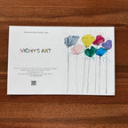 7 Flowers - Greeting card - Vichy's Art