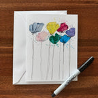 7 Flowers - Greeting card - Vichy's Art
