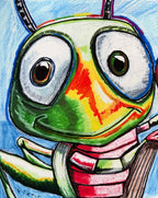 The Whimsy Grasshopper - Art Prints