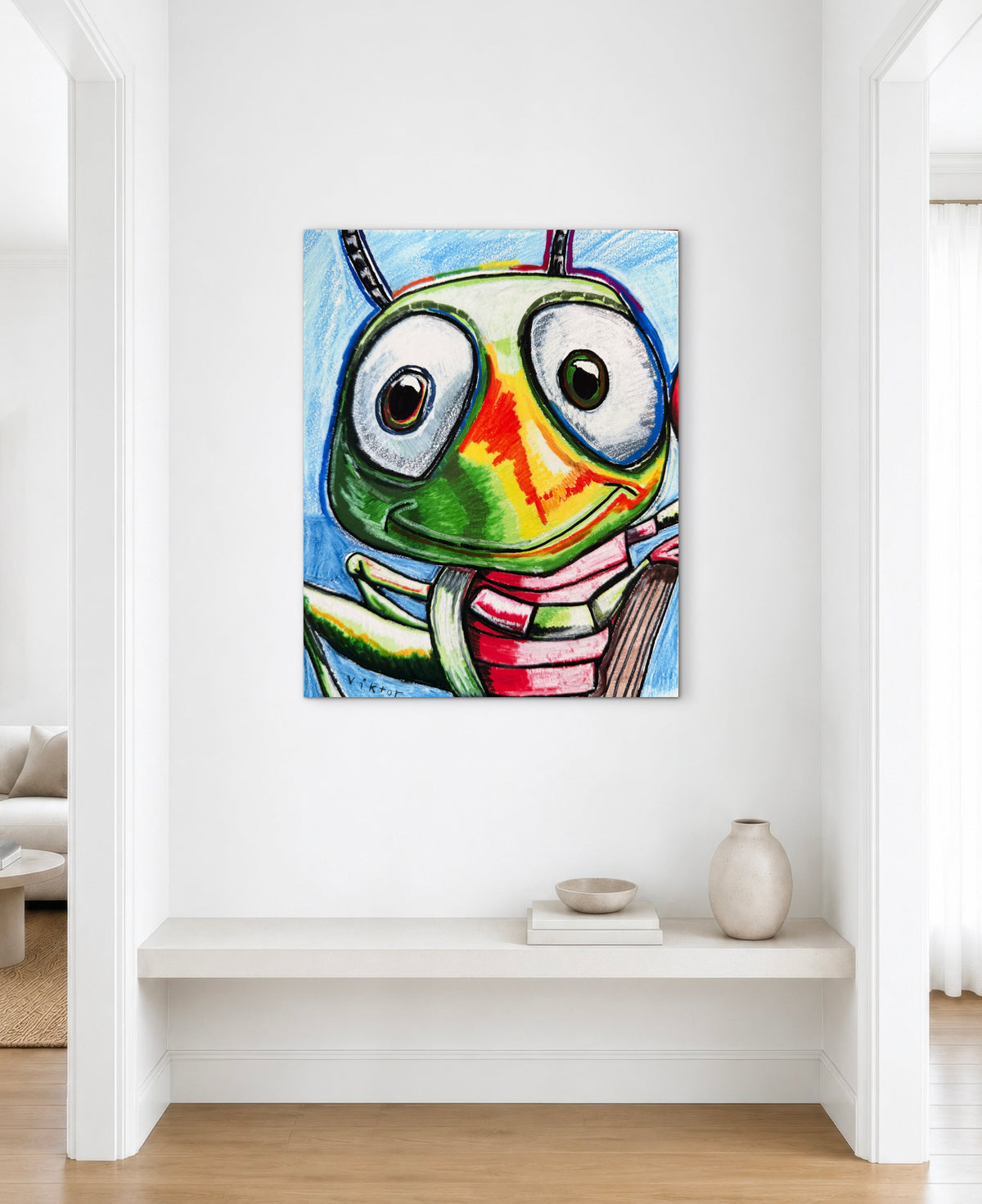 The Whimsy Grasshopper - Art Prints