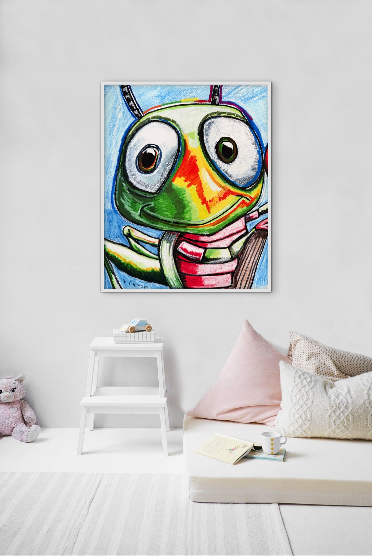 The Whimsy Grasshopper - Art Prints