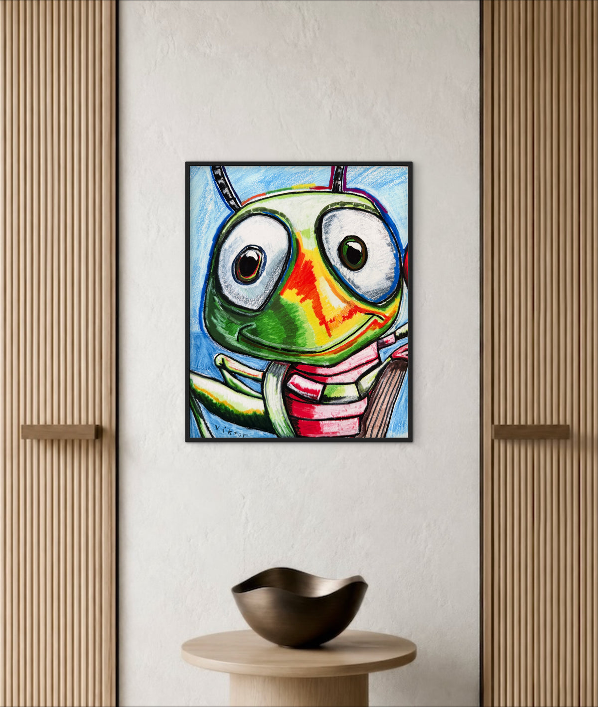 The Whimsy Grasshopper - Art Prints