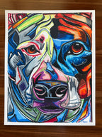 Rocky - ORIGINAL OIL PASTEL ARTWORK - 19x24" (video attached)